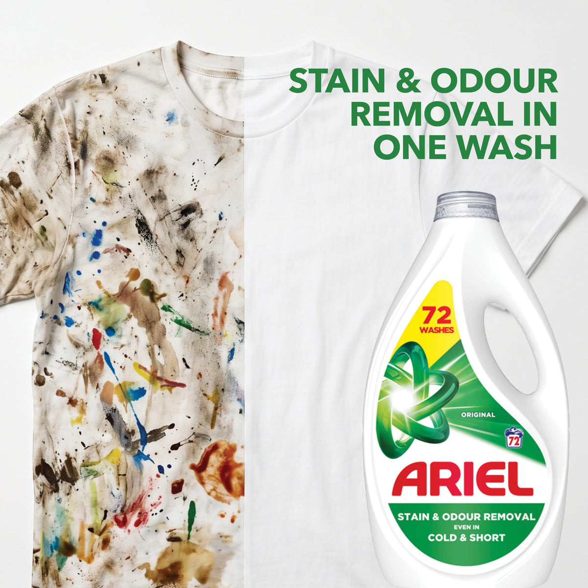 ARIEL Original Liquid Laundry Detergent 72 Washes