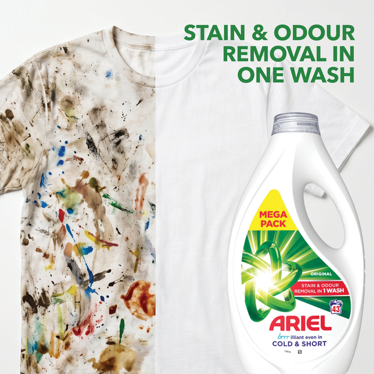 ARIEL Original Liquid Laundry Detergent 43 Washes