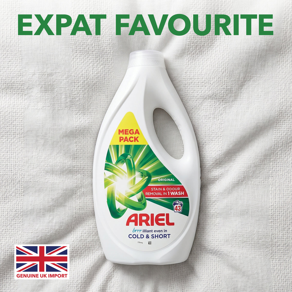 ARIEL Original Liquid Laundry Detergent 43 Washes