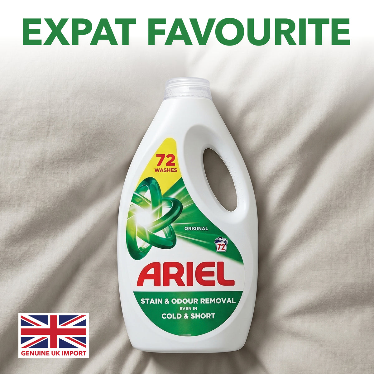 ARIEL Original Liquid Laundry Detergent 72 Washes